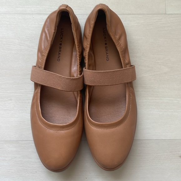 NEW Lucky brand wanlen Mary Jane genuine Leather flats - Picture 3 of 7